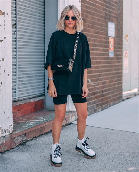 oversized shirt with shorts outfit.